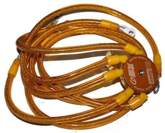 D1 Spec Golden 5 Points Super Earth Grounding cable wire kit