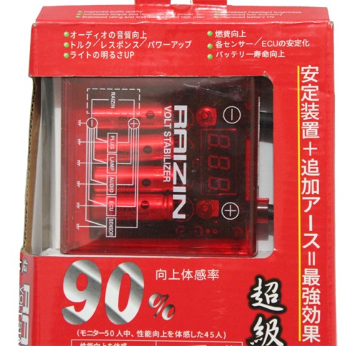 RAIZIN Volt Stabilizer LED display Red type 90%